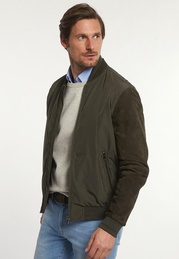 River Woods Blouson Suède Mouwen Alligator