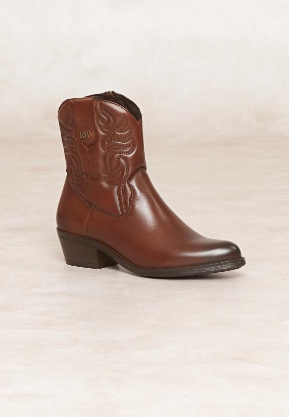 River Woods Bruine Lederen Cowboylaarzen