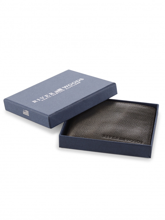 River Woods Bruine Lederen Portemonnee