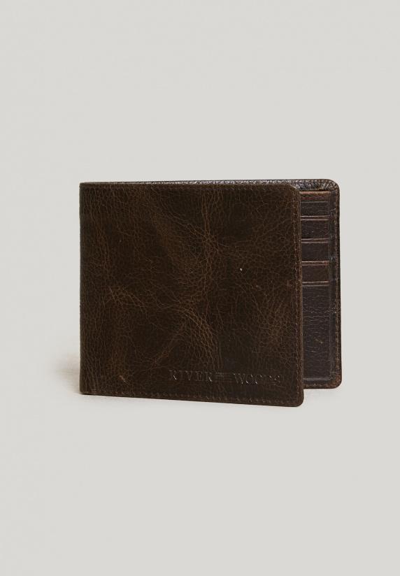 river woods Bruine lederen portemonnee