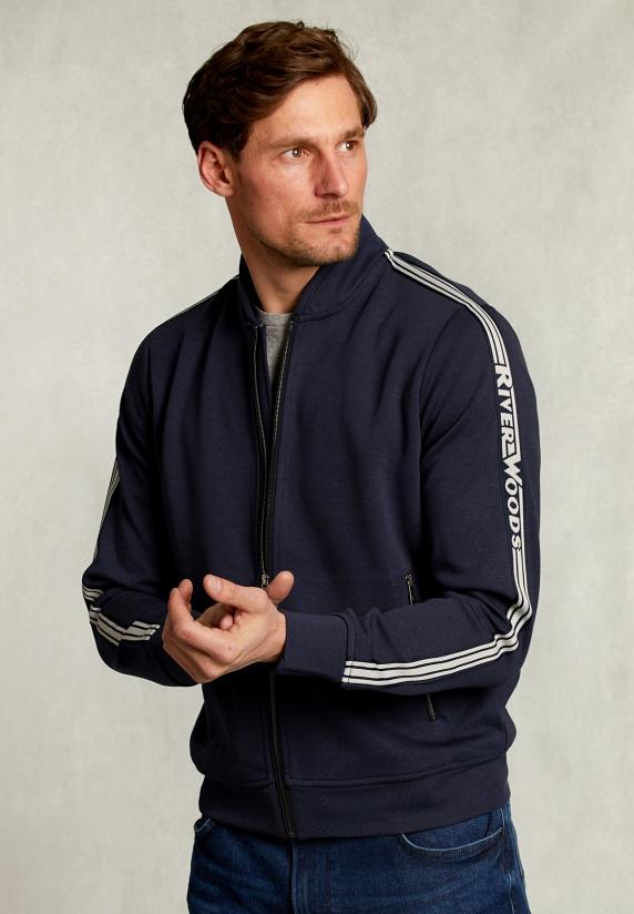 river woods Cardigan met rits navy