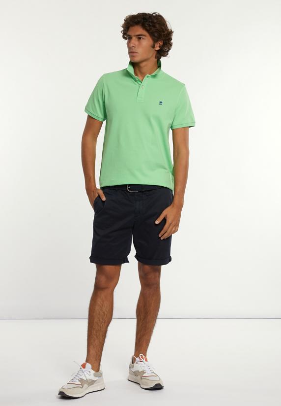 River Woods Custom Fit Basic Pima Katoen Polo Lime