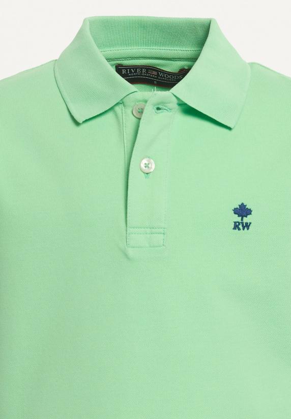 River Woods Custom Fit Basic Stretch Polo Lime