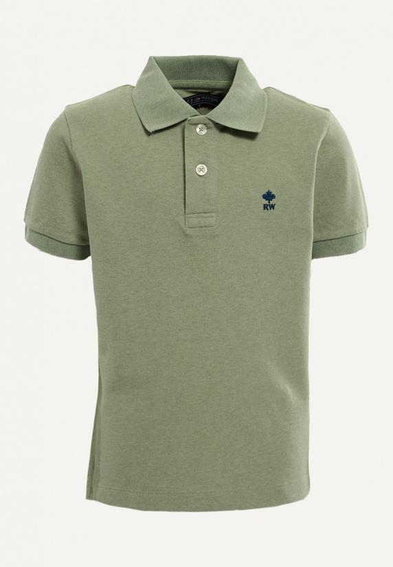 river woods Custom fit basic stretch polo tea mix