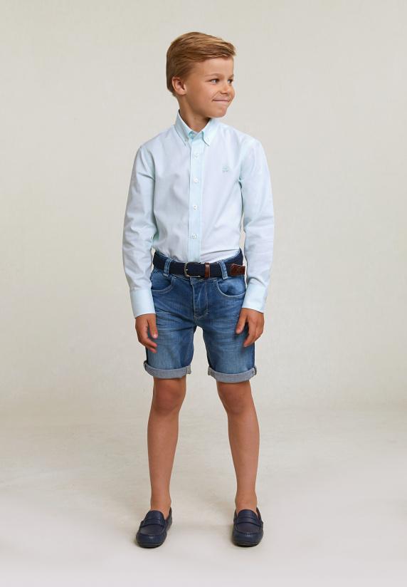 River Woods Custom Fit Effen Hemd Groen