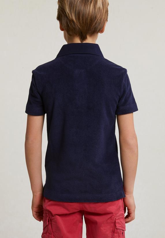 River Woods Custom Fit éponge Polo Henna Blue