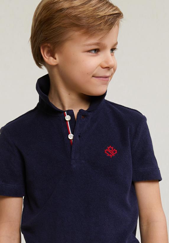 River Woods Custom Fit éponge Polo Henna Blue