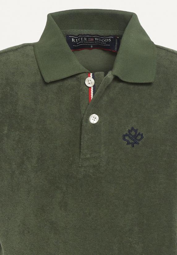 River Woods Custom Fit éponge Polo Kaki