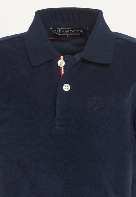 River Woods Custom Fit éponge Polo Navy