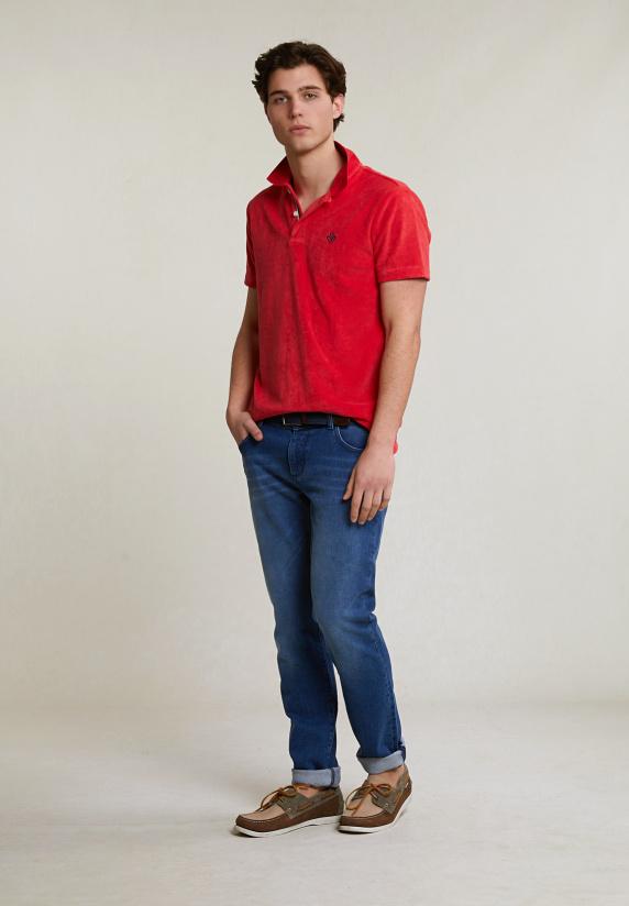 River Woods Custom Fit éponge Polo Pomegranate