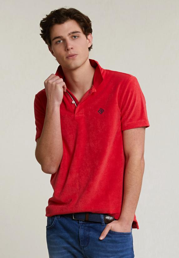 river woods Custom fit éponge polo pomegranate