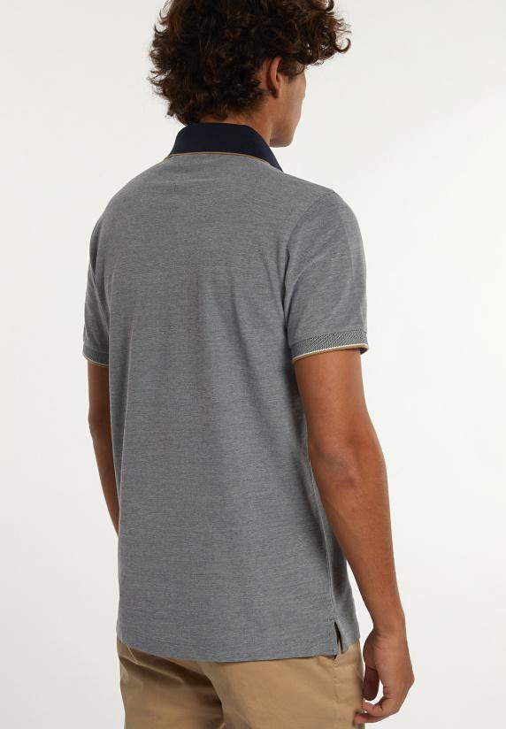 River Woods Custom Fit Fancy Pima Katoen Polo Navy