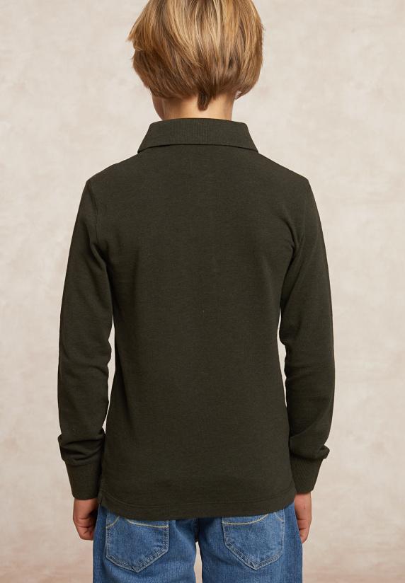 River Woods Custom Fit Fancy Pique Polo Olijfgroen