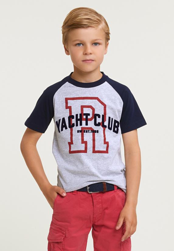 river woods Custom fit fantasie T-shirt oyster mix