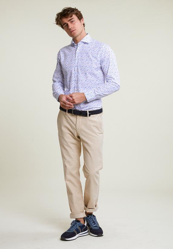 River Woods Custom Fit Gebloemd Hemd Multi