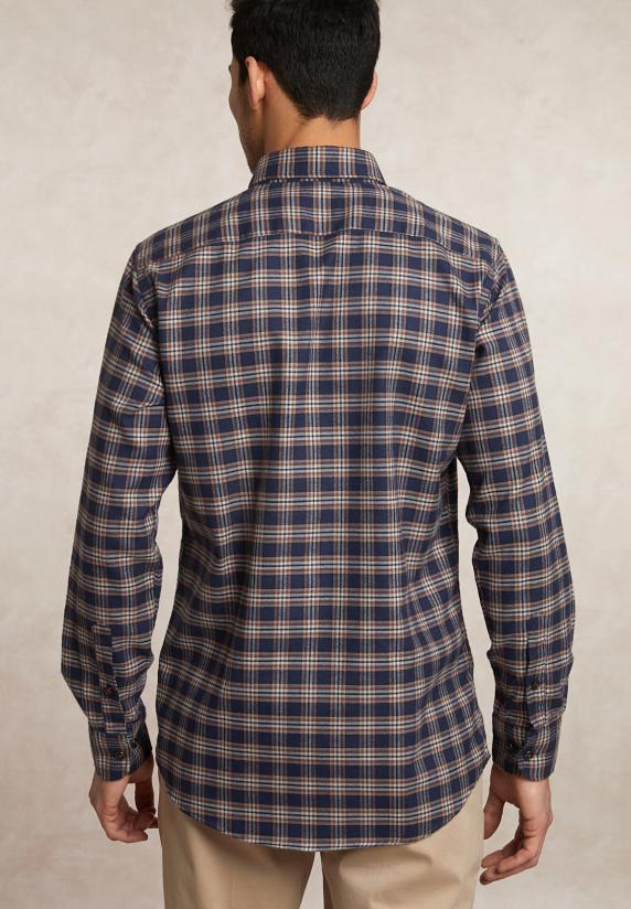 River Woods Custom Fit Geruit Flanellen Hemd Multi