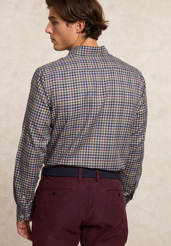 River Woods Custom Fit Geruit Flanellen Hemd Multi