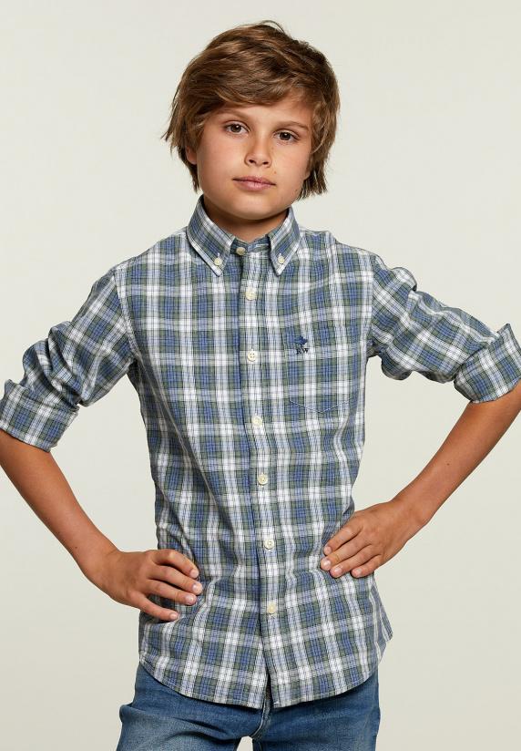 River Woods Custom Fit Geruit Hemd Met Tzak Multi