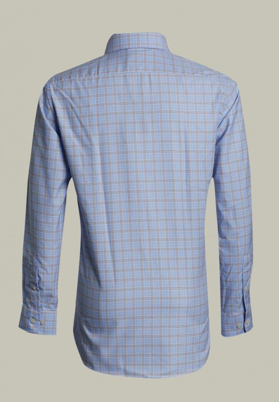 River Woods Custom Fit Geruit Hemd Met Zak Multi