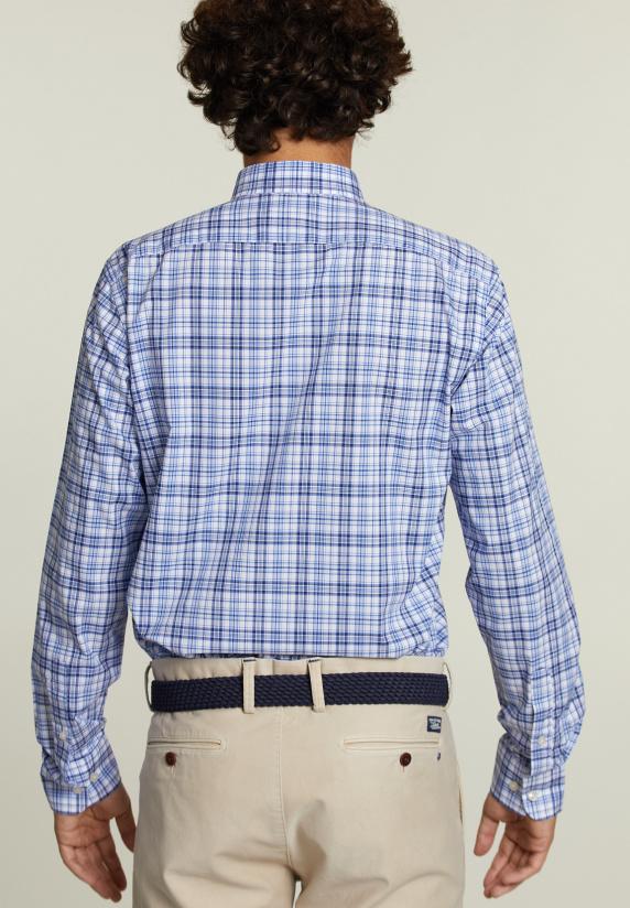 River Woods Custom Fit Geruit Hemd Met Zak Multi