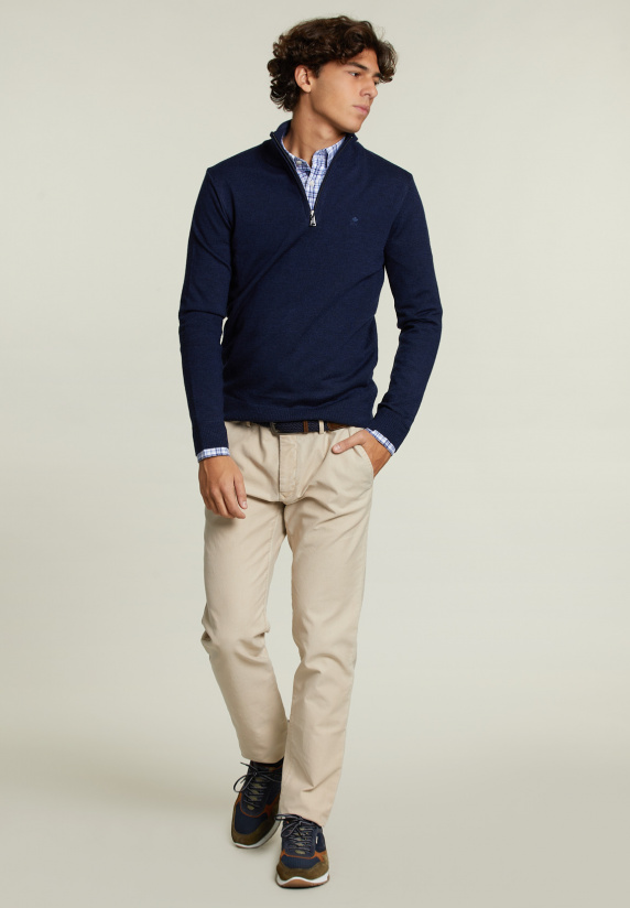 River Woods Custom Fit Geruit Hemd Met Zak Multi