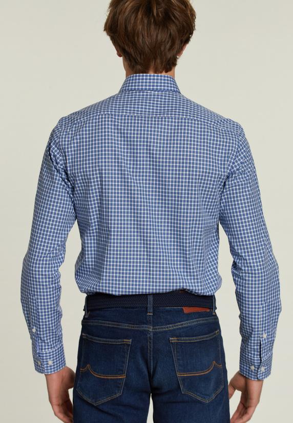 River Woods Custom Fit Geruit Hemd Multi