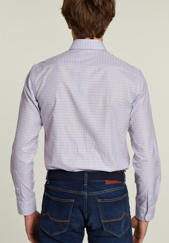 River Woods Custom Fit Geruit Hemd Multi