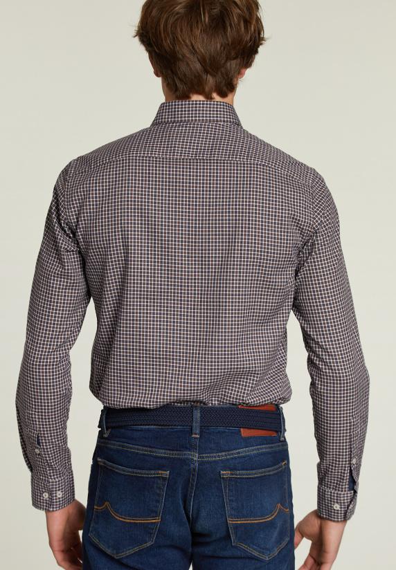 River Woods Custom Fit Geruit Hemd Multi