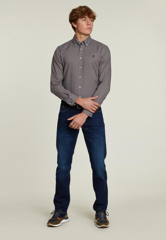 River Woods Custom Fit Geruit Hemd Multi