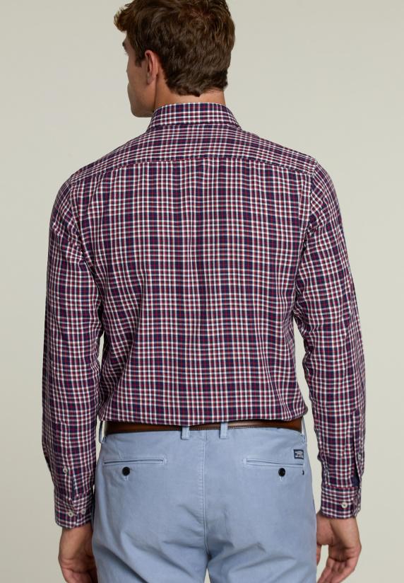 River Woods Custom Fit Geruit Hemd Multi