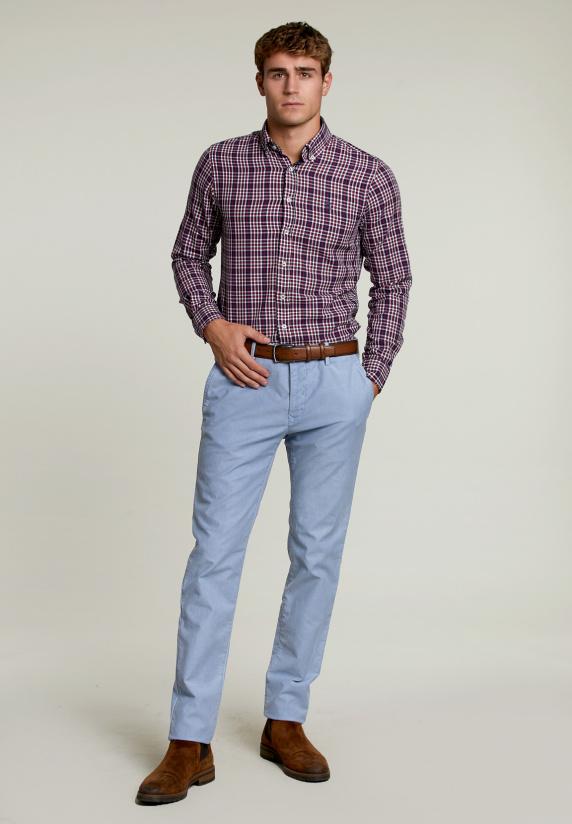 River Woods Custom Fit Geruit Hemd Multi