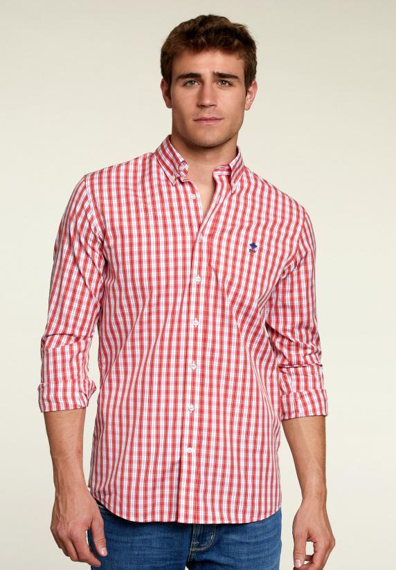 river woods Custom fit geruit hemd multi