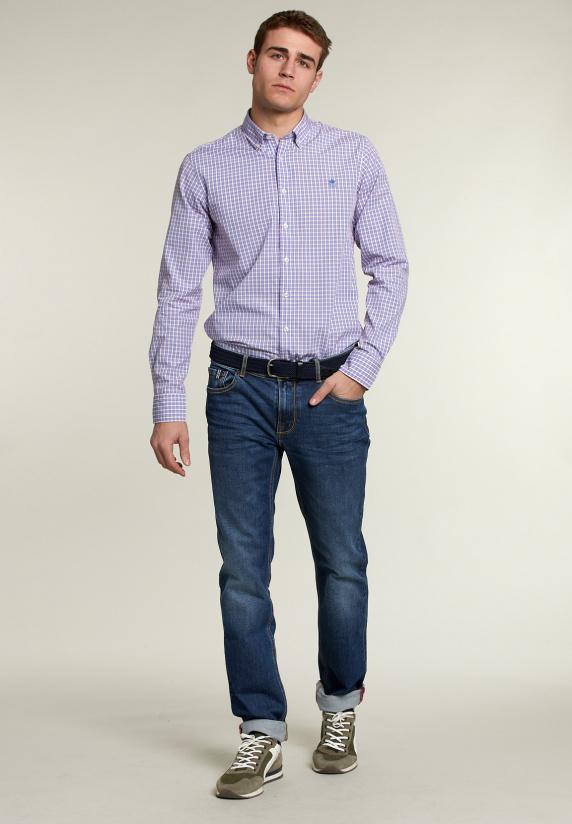 River Woods Custom Fit Geruit Hemd Multi