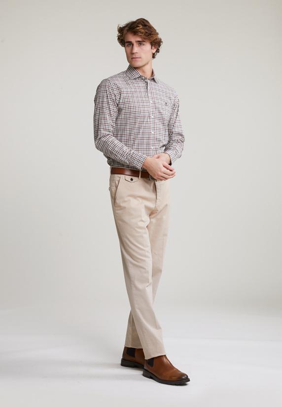 River Woods Custom Fit Geruit Hemd Multi