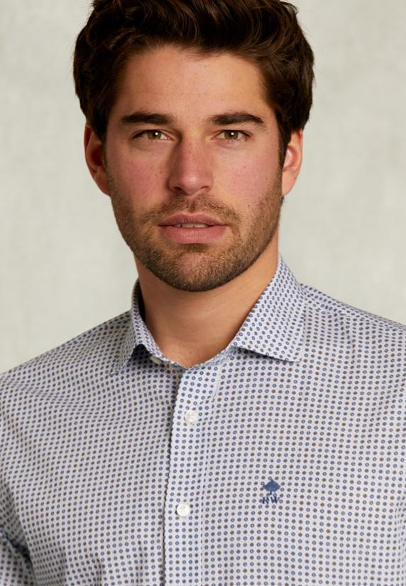 River Woods Custom Fit Gestipt Hemd Multi