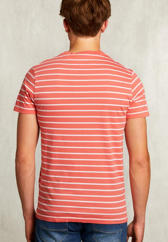 River Woods Custom Fit Gestreepte T-shirt Bellini