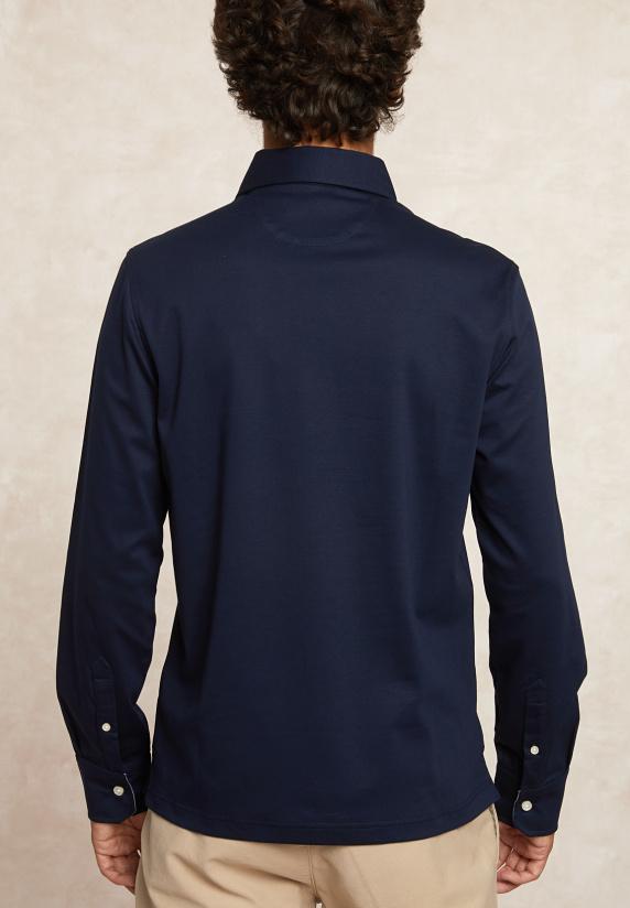 River Woods Custom Fit Interlock Polo Navy