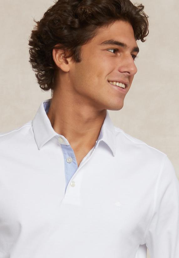 River Woods Custom Fit Interlock Polo Wit