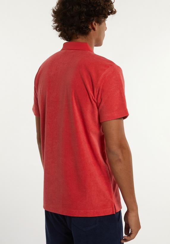 River Woods Custom Fit Katoenen éponge Polo Punch