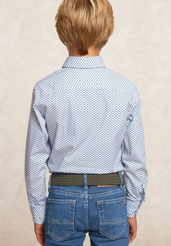 River Woods Custom Fit Katoenen Fantasiehemd Multi