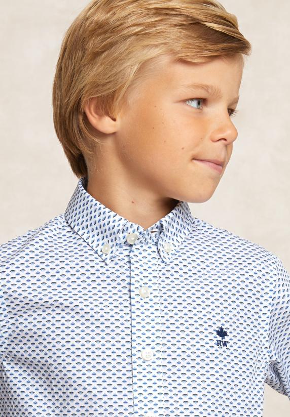 River Woods Custom Fit Katoenen Fantasiehemd Multi