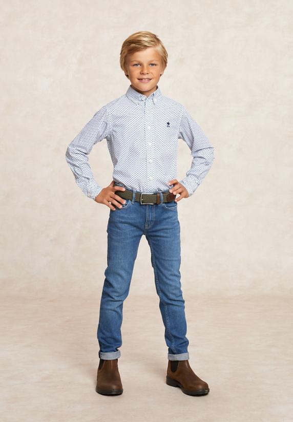 River Woods Custom Fit Katoenen Fantasiehemd Multi