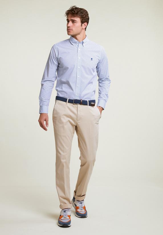 River Woods Custom Fit Katoenen Fantasiehemd Multi