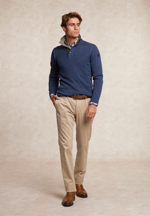 River Woods Custom Fit Katoenen Geruit Hemd Multi