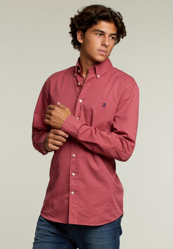 river woods Custom fit katoenen hemd beausejour