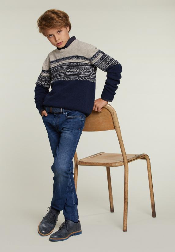 River Woods Custom Fit Katoenen Hemd Navy