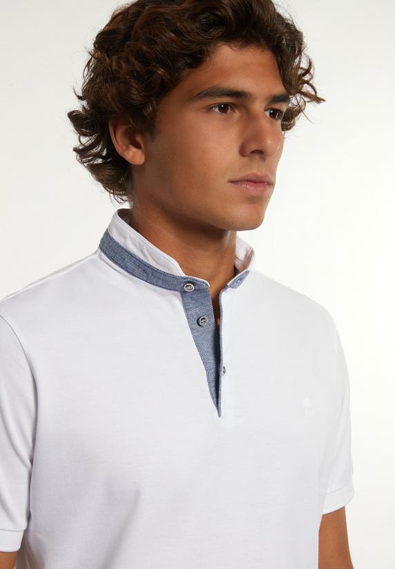 River Woods Custom Fit Katoenen Piqué Polo Wit