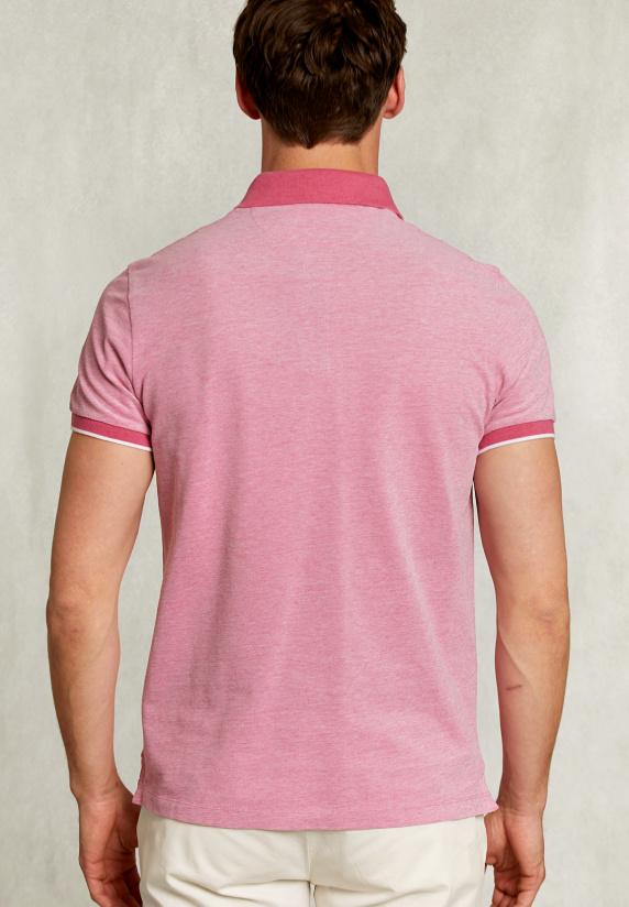 River Woods Custom Fit Katoenen Polo Amaranth