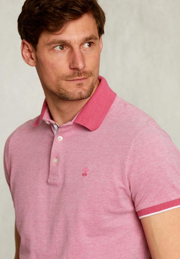River Woods Custom Fit Katoenen Polo Amaranth