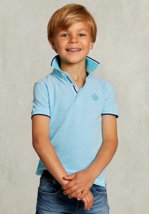 river woods Custom fit katoenen polo bora bora